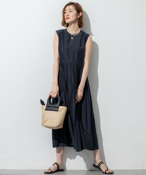 23区 / ニジュウサンク ロング・マキシ丈ワンピース | 【洗える】プリーツコンビ ワンピース | 詳細19