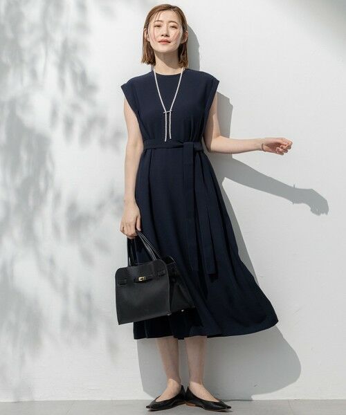 23区 / ニジュウサンク ロング・マキシ丈ワンピース | 【吸水速乾/UVカット/接触冷感/洗える】ストレッチジョーゼット ワンピース | 詳細5