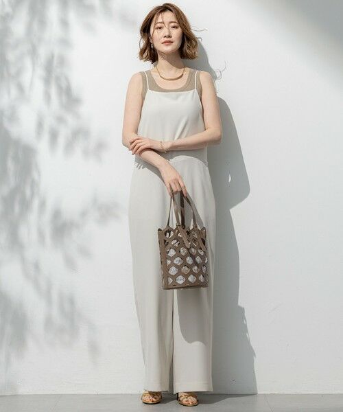 23区 / ニジュウサンク サロペット・オールインワン | 【一部店舗限定/吸水速乾/UVカット/接触冷感/洗える】ストレッチジョーゼット オールインワン | 詳細16