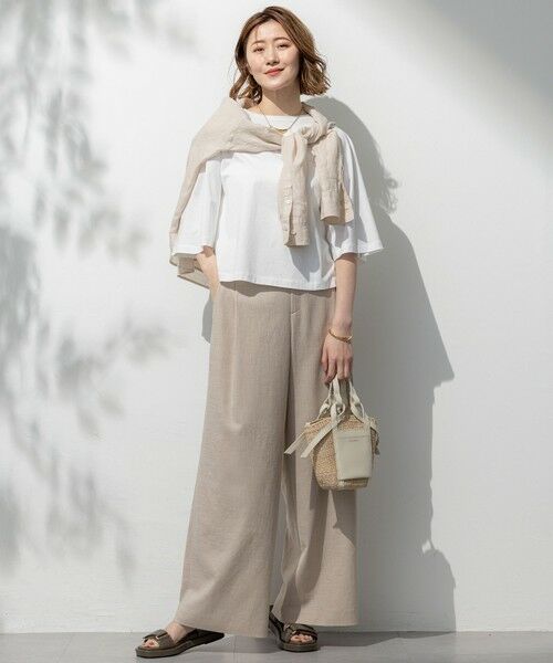 23区 / ニジュウサンク その他パンツ | 【洗える】トリアセスラブストレッチ ワイド パンツ | 詳細21