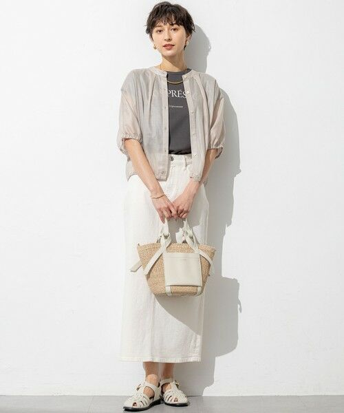 23区 / ニジュウサンク シャツ・ブラウス | 【洗える】ソフトシアーフィルム コンパクト ブラウス | 詳細6