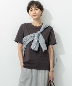 23区 / ニジュウサンク カットソー | 【洗える】コンパクトヤーン スムース Tシャツ