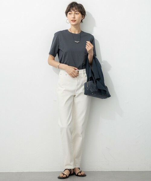 23区 / ニジュウサンク カットソー | 【洗える】コンパクトヤーン スムース Tシャツ | 詳細4