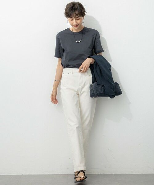 23区 / ニジュウサンク カットソー | 【洗える】コンパクトヤーン スムース Tシャツ | 詳細5