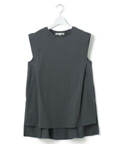 23区 / ニジュウサンク カットソー | 【洗える】コンパクトヤーン フレアデザイン ノースリーブ カットソー