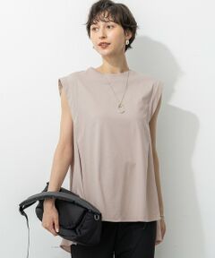 23区 / ニジュウサンク カットソー | 【洗える】コンパクトヤーン フレアデザイン ノースリーブ カットソー