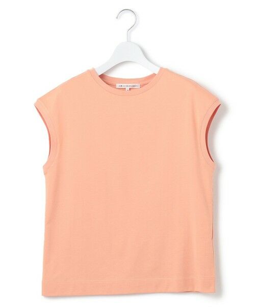 23区/ニジュウサンク 【洗える】コンパクトヤーン フレンチスリーブ Tシャツ オレンジ系 38