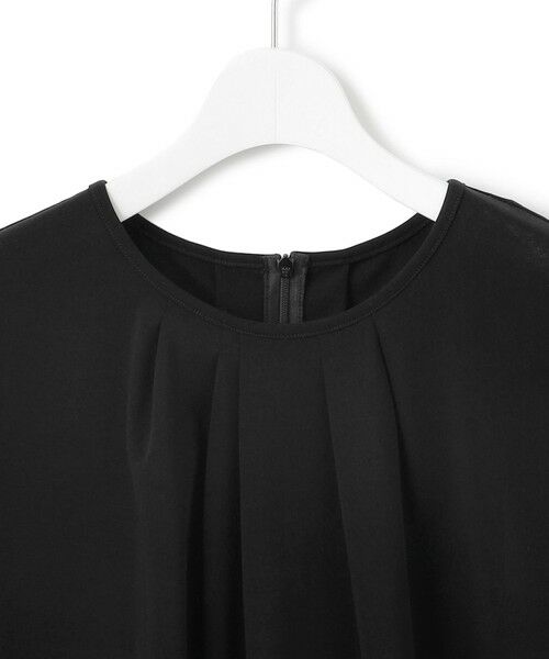 23区 / ニジュウサンク カットソー | 【接触冷感/洗える】ツイストコットンプレーティング タックデザイン カットソー | 詳細12