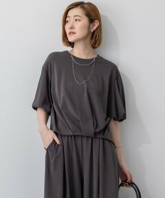 23区 / ニジュウサンク カットソー | 【WEB&一部店舗限定/接触冷感】ツイストコットンプレーティング バルーンスリーブ カットソー