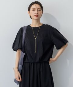 23区 / ニジュウサンク カットソー | 【WEB&一部店舗限定/接触冷感】ツイストコットンプレーティング バルーンスリーブ カットソー