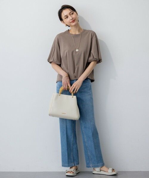 23区 / ニジュウサンク カットソー | 【WEB&一部店舗限定/接触冷感】ツイストコットンプレーティング バルーンスリーブ カットソー | 詳細8