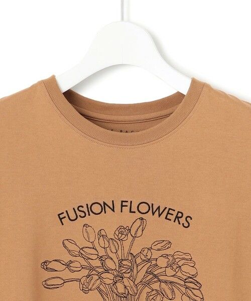 洗える】JANE PACKERコラボ フラワー刺繍 Tシャツ （カットソー