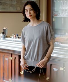 23区 / ニジュウサンク ニット・セーター | 【洗える】クリスピーシアールレックス ギャザースリーブ ラメ ニット