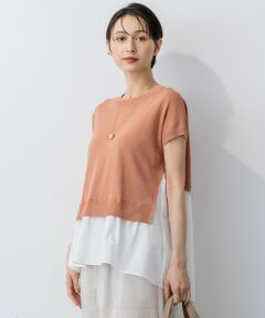 23区 / ニジュウサンク ニット・セーター | 【洗える】レイヤードデザイン ニット