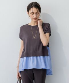 23区 / ニジュウサンク ニット・セーター | 【洗える】レイヤードデザイン ニット