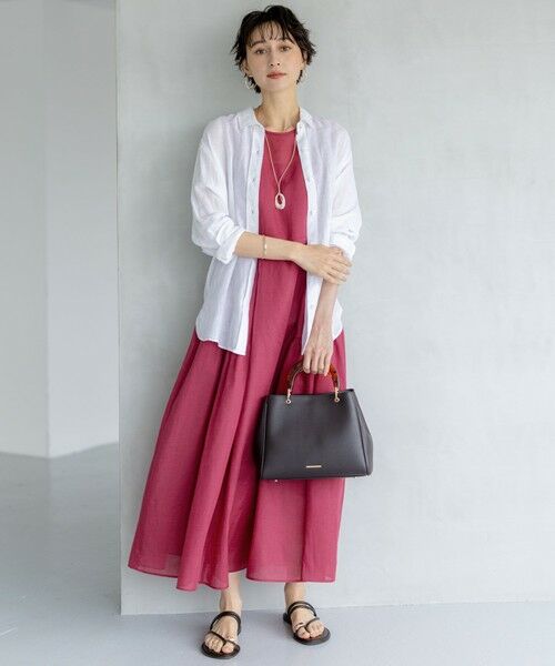 23区 / ニジュウサンク ロング・マキシ丈ワンピース | 【一部店舗限定/接触冷感/洗える】ラミータンブラー ノースリーブ ワンピース | 詳細5