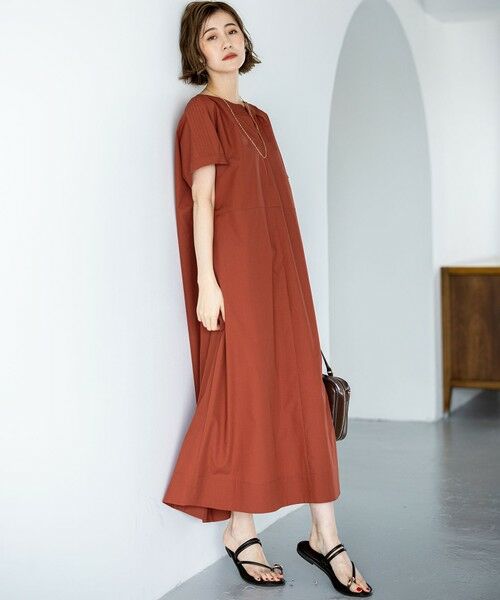 23区 / ニジュウサンク ロング・マキシ丈ワンピース | 【一部店舗限定/UVカット/洗える】タイプライター サック風 ワンピース | 詳細6