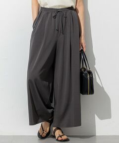 23区 / ニジュウサンク その他パンツ | 【接触冷感/洗える】ツイストコットンプレーティング ワイド パンツ