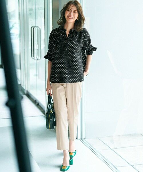 23区 / ニジュウサンク その他パンツ | 【UVケア/洗える】コンパクトクロス テーパード パンツ | 詳細9