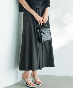 23区 / ニジュウサンク ミニ・ひざ丈スカート | 【接触冷感/撥水加工】ストレッチブロード ギャザースカート