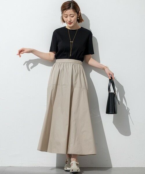 23区 / ニジュウサンク ミニ・ひざ丈スカート | 【接触冷感/撥水加工】ストレッチブロード ギャザースカート | 詳細14