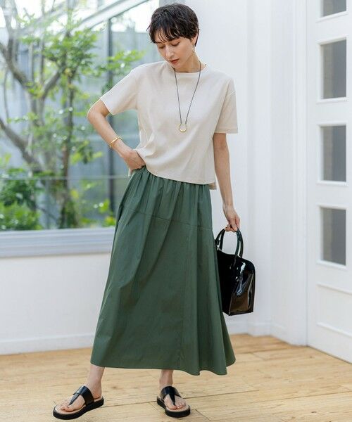 23区 / ニジュウサンク ミニ・ひざ丈スカート | 【接触冷感/撥水加工】ストレッチブロード ギャザースカート | 詳細18