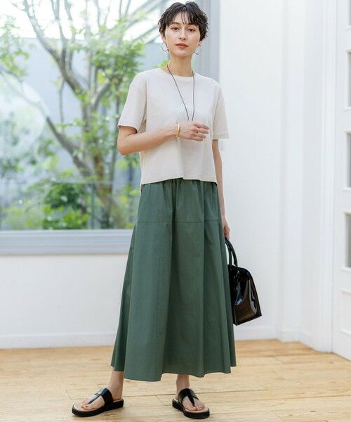 23区 / ニジュウサンク ミニ・ひざ丈スカート | 【接触冷感/撥水加工】ストレッチブロード ギャザースカート | 詳細19