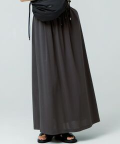 23区 / ニジュウサンク ミニ・ひざ丈スカート | 【WEB&一部店舗限定/接触冷感/洗える】ツイストコットンプレーティング スカート