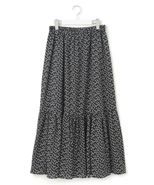 23区 / ニジュウサンク ミニ・ひざ丈スカート | 【洗える】エスパドリーユプリント ティアード スカート | 詳細7