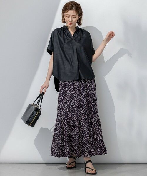 23区 / ニジュウサンク ミニ・ひざ丈スカート | 【洗える】エスパドリーユプリント ティアード スカート | 詳細19