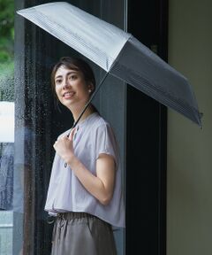 23区 / ニジュウサンク 傘 | 【晴雨兼用/UVカット】ボーダーチェーン柄 折り畳み傘