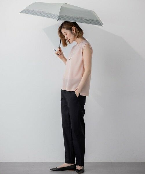 23区 / ニジュウサンク 傘 | 【晴雨兼用/UVカット】ボーダーチェーン柄 折り畳み傘 | 詳細1