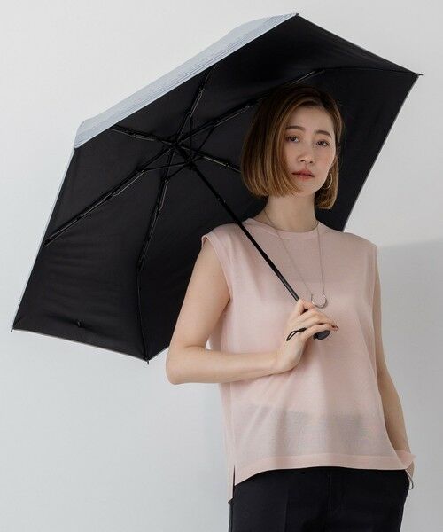 23区 / ニジュウサンク 傘 | 【晴雨兼用/UVカット】ボーダーチェーン柄 折り畳み傘 | 詳細2