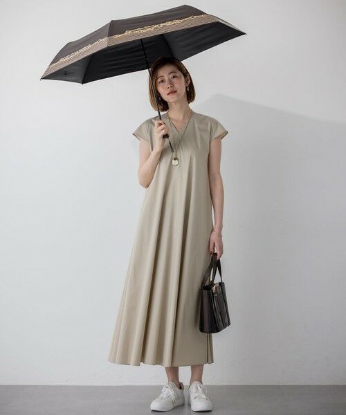 23区 / ニジュウサンク 傘 | 【晴雨兼用/UVカット】ボーダーチェーン柄 折り畳み傘 | 詳細9