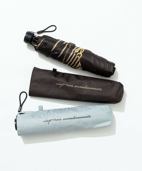 23区 / ニジュウサンク 傘 | 【晴雨兼用/UVカット】ボーダーチェーン柄 折り畳み傘 | 詳細13