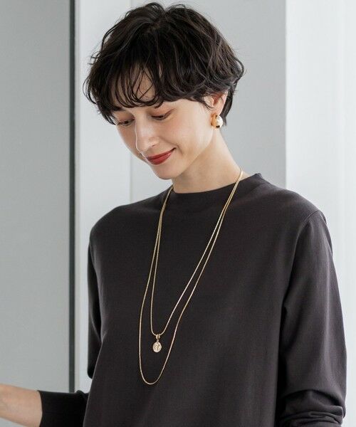Y1170 GN8-300 Satin NA Burl アウトレット DIAMOND HERRINGBONE NECKLACE(5ZN0066)｜SJX公式ONLINE STORE