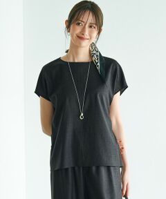 23区 / ニジュウサンク シャツ・ブラウス | 【洗える】トリアセスラブストレッチ フレンチスリーブ ブラウス