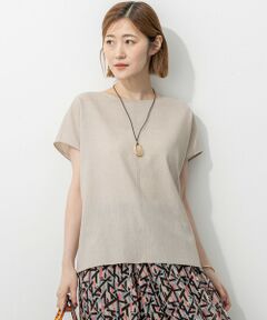 23区 / ニジュウサンク シャツ・ブラウス | 【洗える】トリアセスラブストレッチ フレンチスリーブ ブラウス