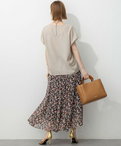 23区 / ニジュウサンク シャツ・ブラウス | 【洗える】トリアセスラブストレッチ フレンチスリーブ ブラウス | 詳細7