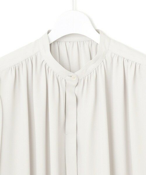 23区 / ニジュウサンク シャツ・ブラウス | ライトバックサテンアムンゼン ギャザーブラウス | 詳細7