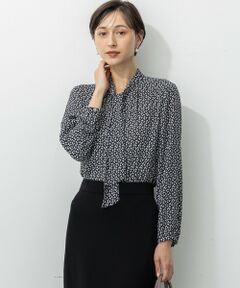 23区 / ニジュウサンク シャツ・ブラウス | 【洗える】モダンジオメトリックプリント ブラウス