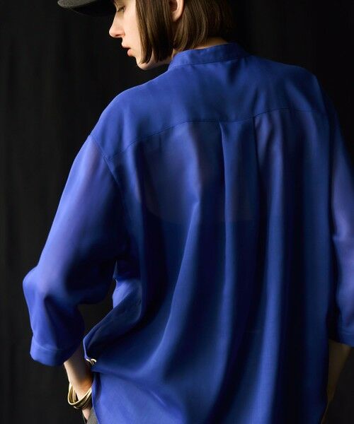 23区 / ニジュウサンク シャツ・ブラウス | 【洗える】シアービエラ タックデザイン ブラウス | 詳細10