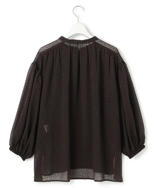 23区 / ニジュウサンク シャツ・ブラウス | 【洗える】ドットフロッキー ボリュームスリーブ ブラウス | 詳細7