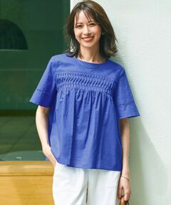 23区 / ニジュウサンク シャツ・ブラウス | 【WEB&一部店舗限定】コットンローン ピンタック フレア ブラウス