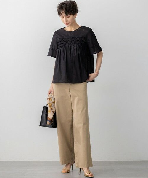 23区 / ニジュウサンク シャツ・ブラウス | 【WEB&一部店舗限定】コットンローン ピンタック フレア ブラウス | 詳細1