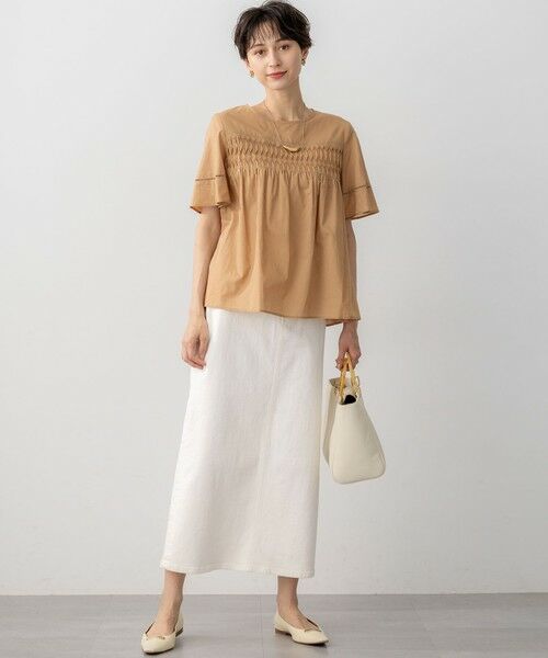 23区 / ニジュウサンク シャツ・ブラウス | 【WEB&一部店舗限定】コットンローン ピンタック フレア ブラウス | 詳細5