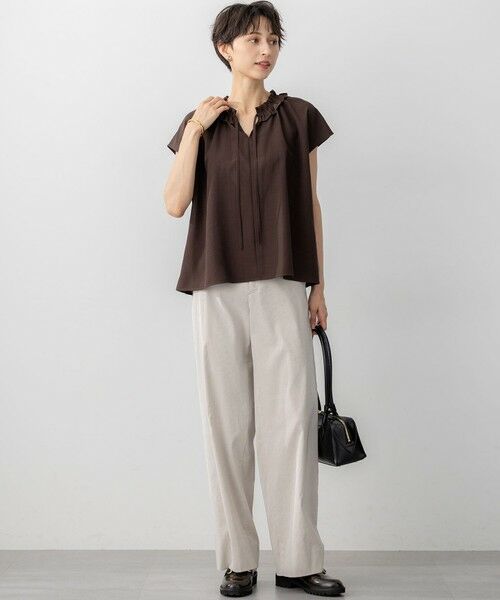 23区 / ニジュウサンク シャツ・ブラウス | 【WEB&一部店舗限定】ライトタンブラー ギャザー フリル ブラウス | 詳細14