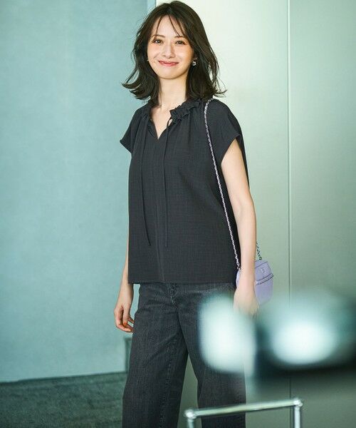 23区 / ニジュウサンク シャツ・ブラウス | 【WEB&一部店舗限定】ライトタンブラー ギャザー フリル ブラウス | 詳細15