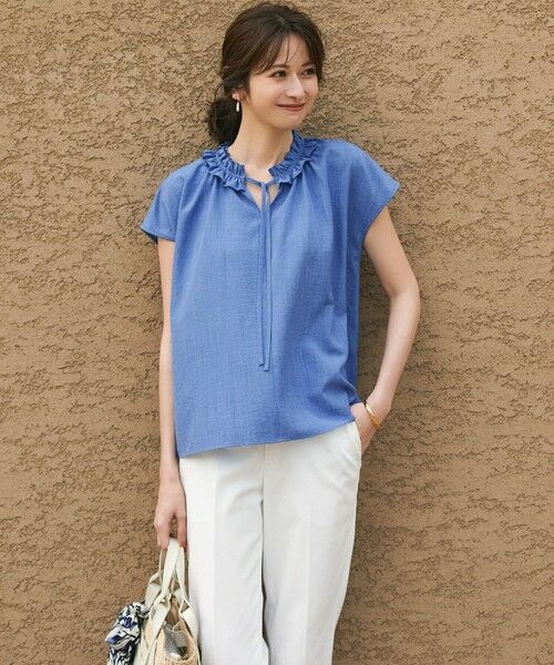 23区 / ニジュウサンク シャツ・ブラウス | 【WEB&一部店舗限定】ライトタンブラー ギャザー フリル ブラウス | 詳細17