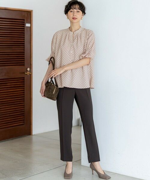 23区 / ニジュウサンク シャツ・ブラウス | 【WEB&一部店舗限定/洗える】ドットプリント サッカー ブラウス | 詳細13